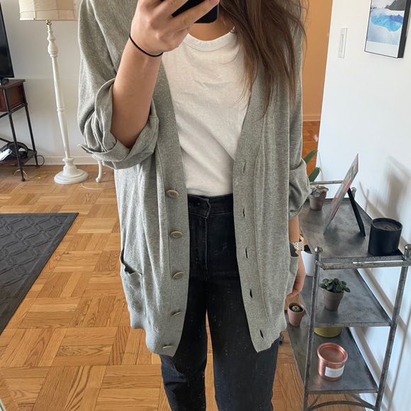 Vince grey open sweater - small - Picture 3 of 4